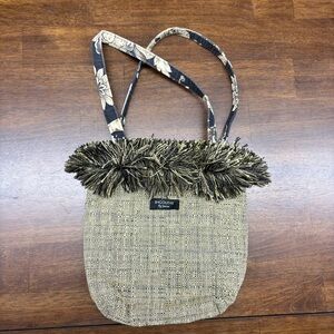 Bagolitas Tan and Black Tote with Bohemian Fringe